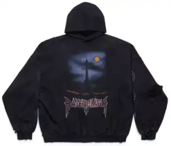 Balenciaga Paris Moon Zip-Up Hoodie